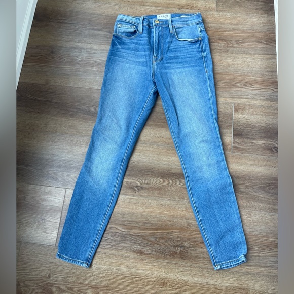 FRAME Denim Jeans | Ali High Rise Cigarette Blue Jeans | Size 25 - Picture 2 of 4